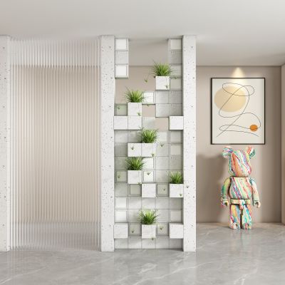 现代玄关过道 隔断