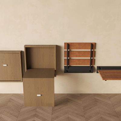 实木换鞋凳 隐藏暗藏式换鞋凳 折叠换鞋凳