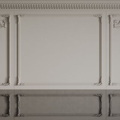 法式背景墙 法式护墙板 法式雕花线条