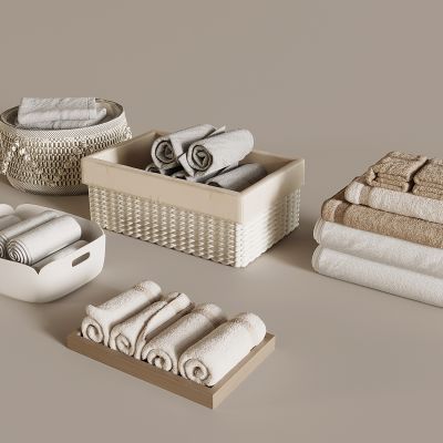 毛巾收纳盒 编织收纳筐 整理储物筐 桌面藤编篮 收纳篮