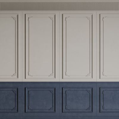 法式背景墙 法式护墙板 法式雕花线条