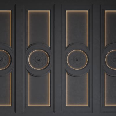 欧式背景墙 欧式护墙板 欧式雕花线条