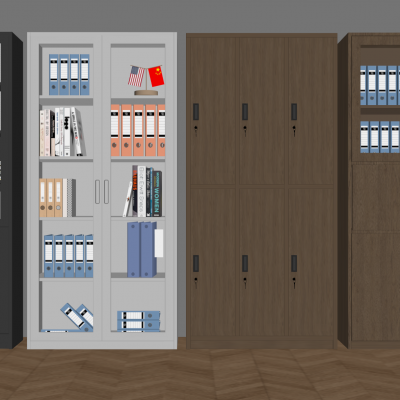 文件柜资料柜 中古风档案柜 实木办公柜 储物收纳柜 档案盒资料盒