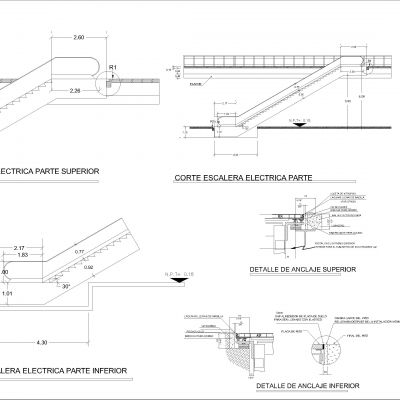 电动扶梯项目楼梯图纸