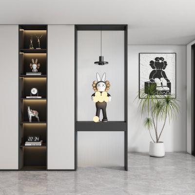 现代玄关过道 隔断