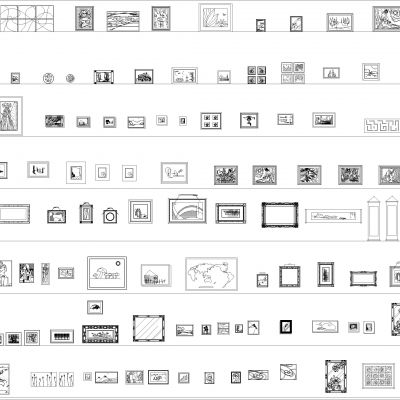 图片框架Cads块Dwg下载