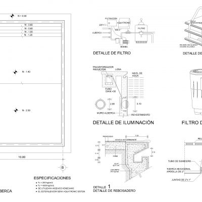 游泳池10X15M米和详图