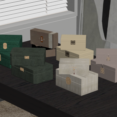 现代茶叶盒 礼品盒 收纳盒