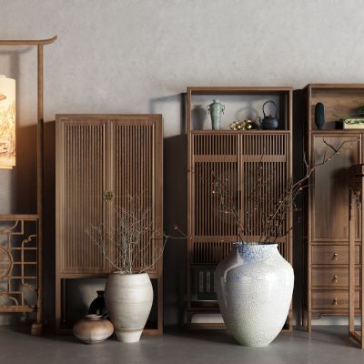 中式衣柜 博古架