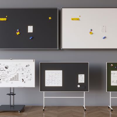 黑板白板写字板 支架式移动黑板白板 挂式移动磁性小白板黑板