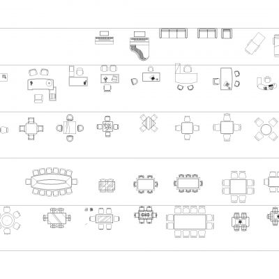 家具CAD块Dwg下载