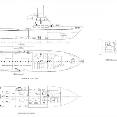 戴安娜号船图纸