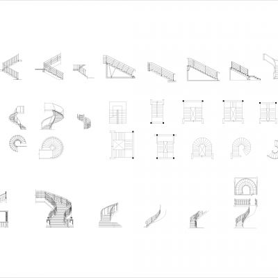 楼梯Cad块Dwg下载