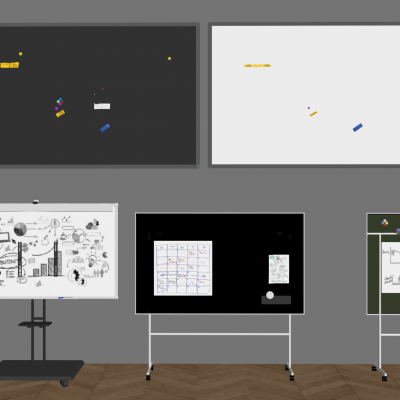 黑板白板写字板 支架式移动黑板白板 挂式移动磁性小白板黑板