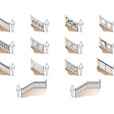 扶手Cad块Dwg下载