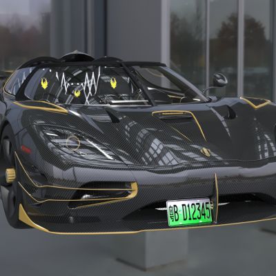 柯尼塞格金凤凰跑车超级跑车汽车