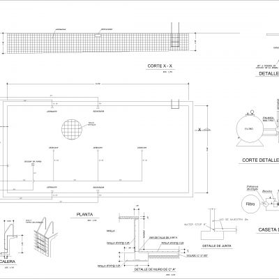 休闲游泳池图纸
