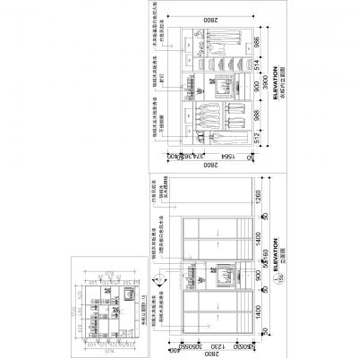 衣柜Cad图纸Dwg下载