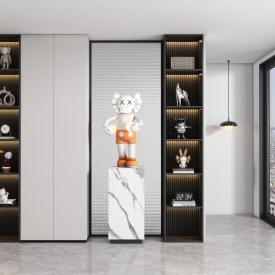 现代玄关过道 隔断