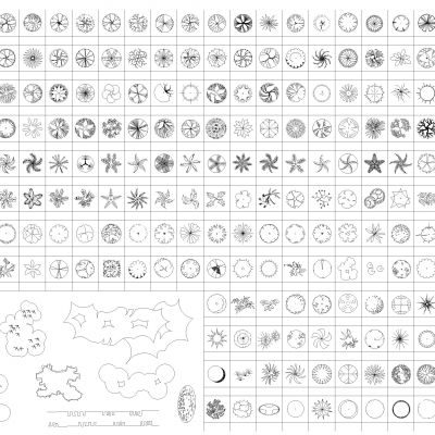 植物设计集合Cad块