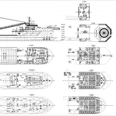 救援船Autocad项目