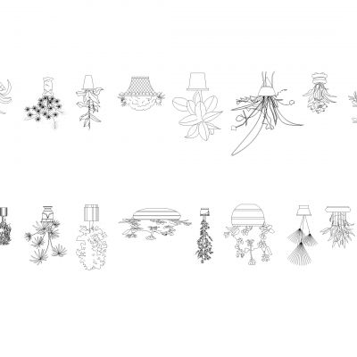 各种花瓶Cad模块