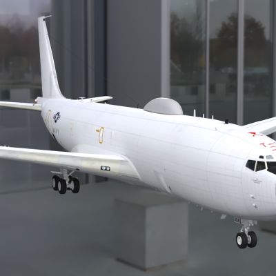 波音民航航空飞机客机E6Mercury