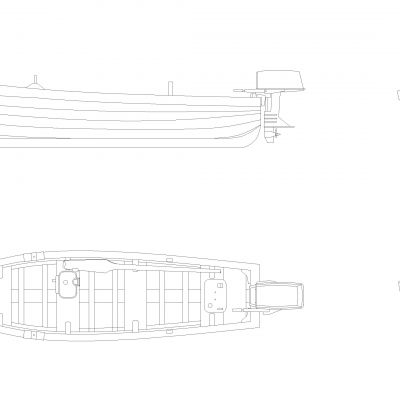 摩托艇详图图纸 