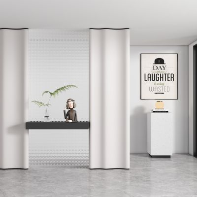 现代玄关过道 隔断