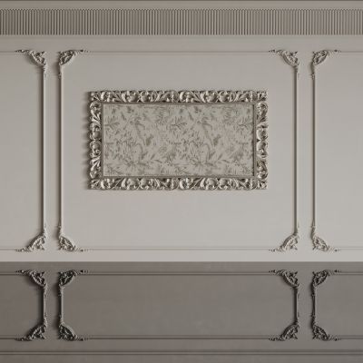 欧式背景墙 欧式护墙板 欧式雕花线条