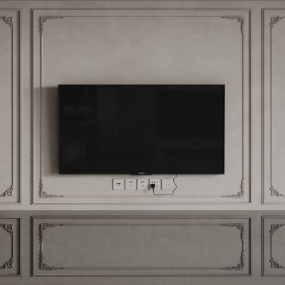 法式背景墙 法式护墙板 法式雕花线条