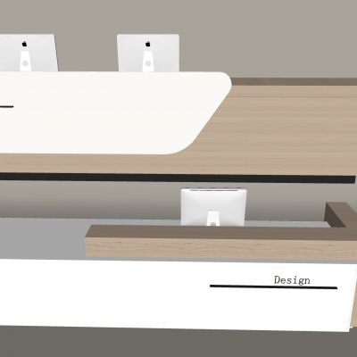 现代前台 吧台 公司接待台 大厅服务台