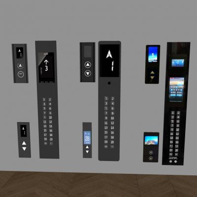 现代电梯开关 电梯按钮 外呼盒 电梯召唤按键开关 楼层显示器