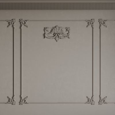 法式背景墙 法式护墙板 法式雕花线条