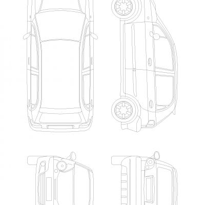 大宇汽车MatizAutocad图纸