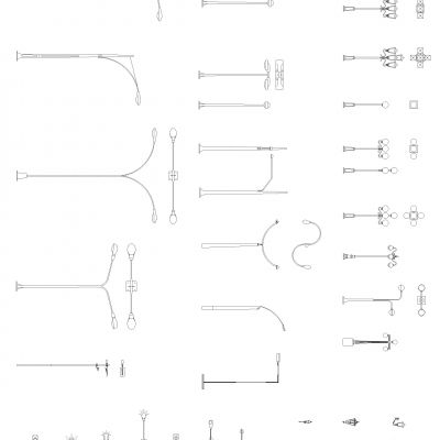 路灯Cads街区Dwg下载