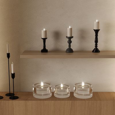 现代蜡烛烛台 欧式烛台灯 玻璃蜡烛装饰摆件