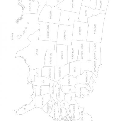 美国地图Dwg下载