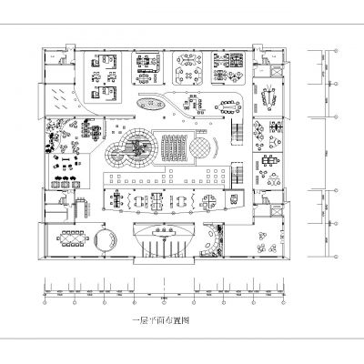 家具展厅CAD平面图