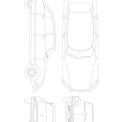 雪铁龙1957年图纸