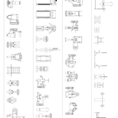 健身器材Cad块Dwg下载