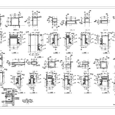 地下室CAD节点大样及风井大样