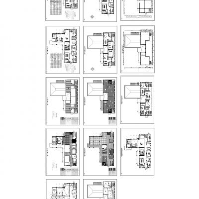 别墅图纸与建筑计划电力项目