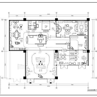 家具展厅CAD施工图