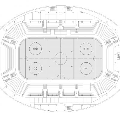 曲棍球场Dwg下载