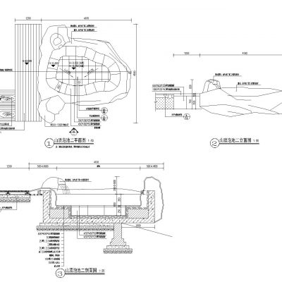 温泉池CAD施工图