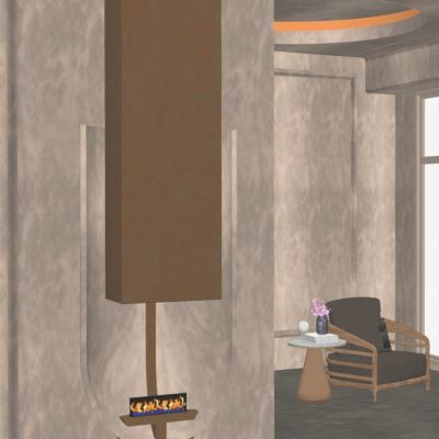 中式 中古风 小洞天 弧形 入户 隔断 端景 玄关