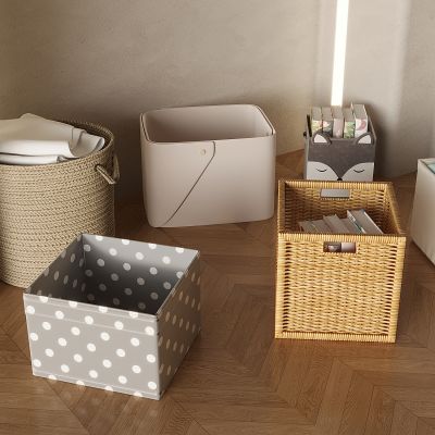 收纳储物盒 储物箱 编织收纳筐 藤篮收纳盒 藤编篮 收纳筐