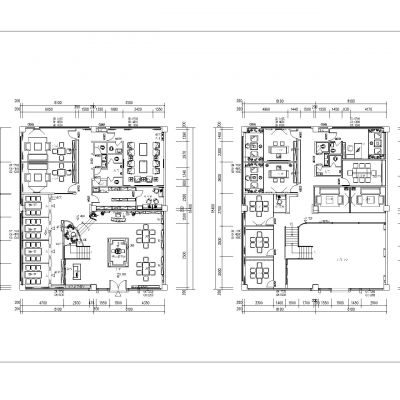 茶楼茶馆品茶文化cad平面图