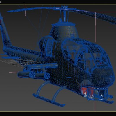 AH1G眼镜蛇武装直升机